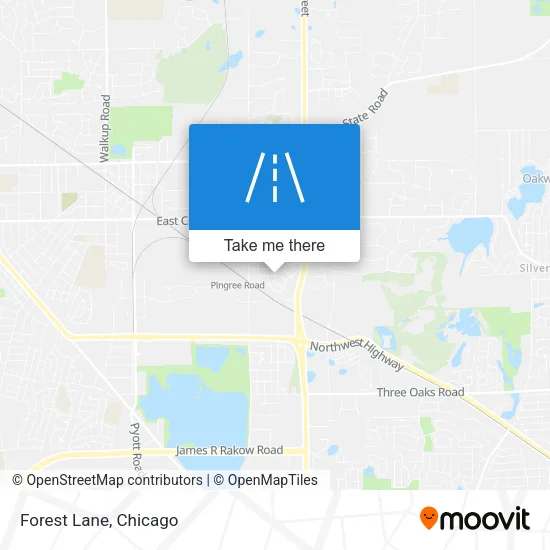 Forest Lane map