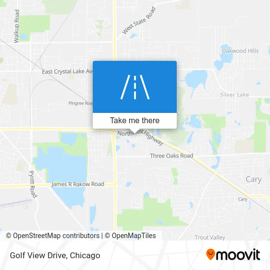 Golf View Drive map