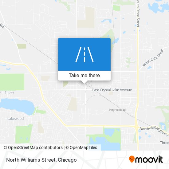 North Williams Street map