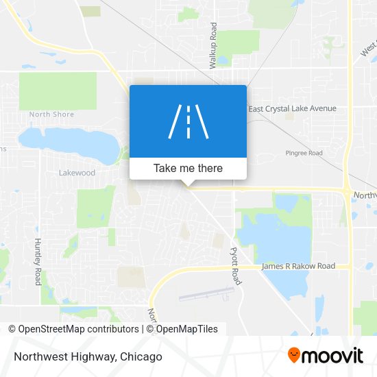 Northwest Highway map