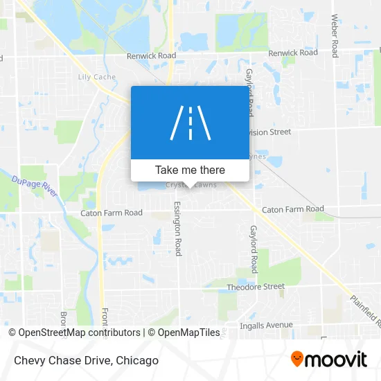 Chevy Chase Drive map