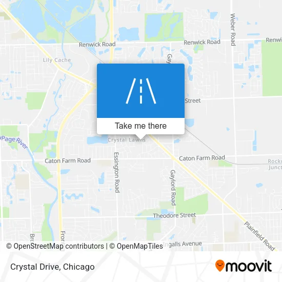 Crystal Drive map