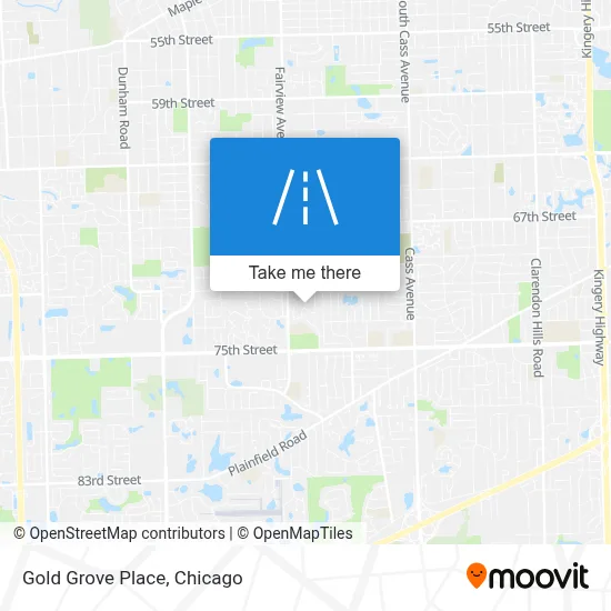 Gold Grove Place map