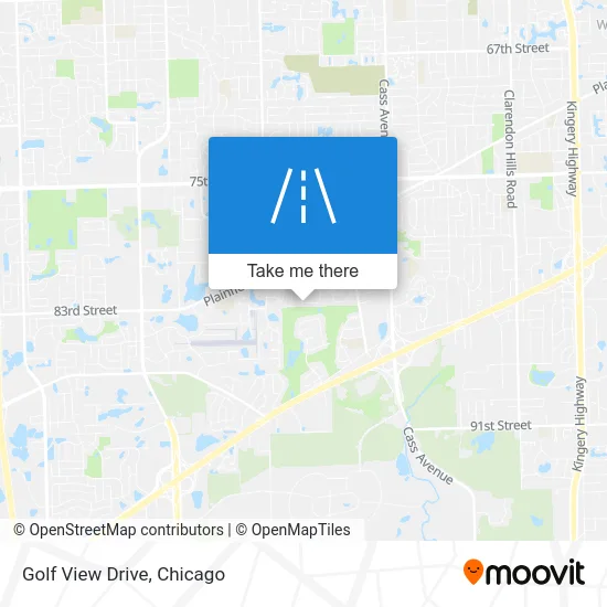 Golf View Drive map