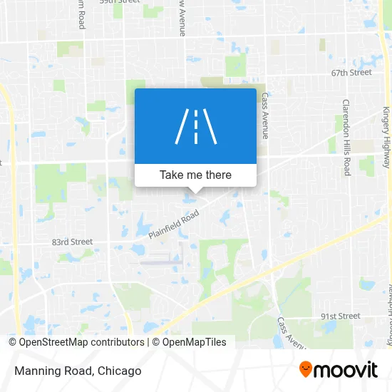 Manning Road map