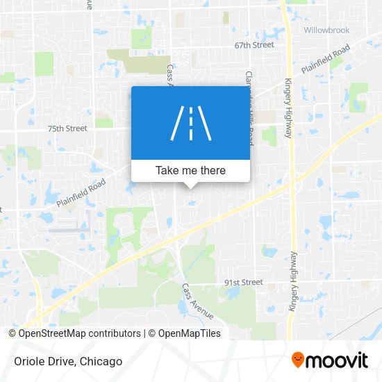 Oriole Drive map