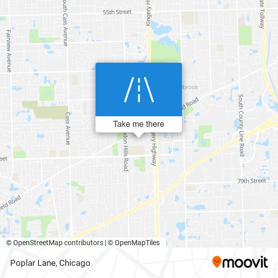 Mapa de Poplar Lane