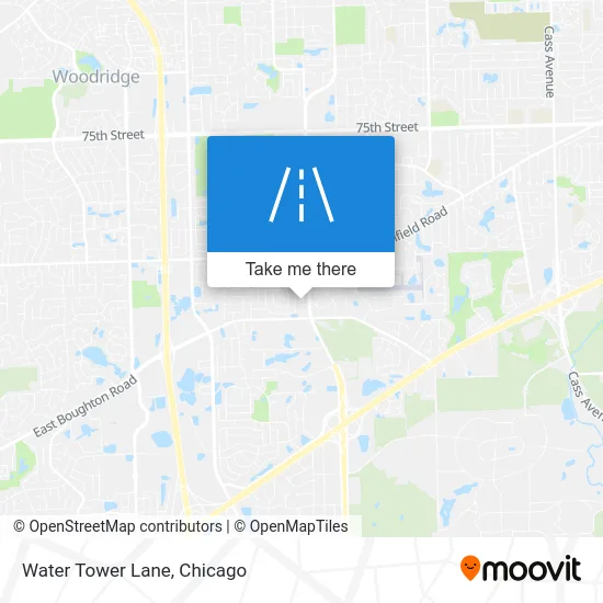 Water Tower Lane map