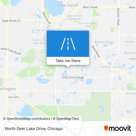 North Deer Lake Drive map