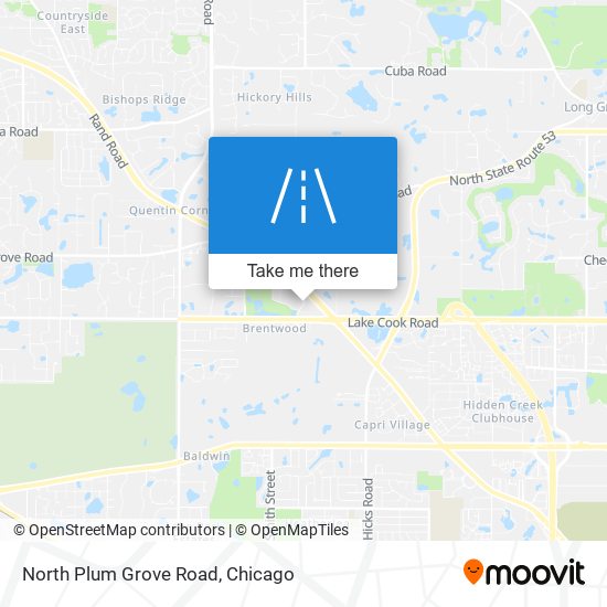 North Plum Grove Road map