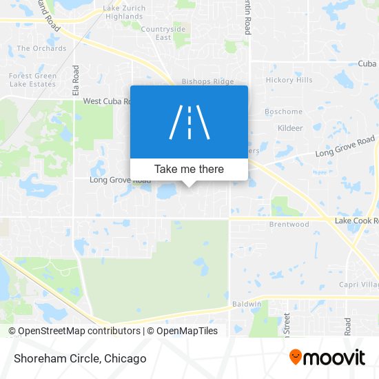 Shoreham Circle map