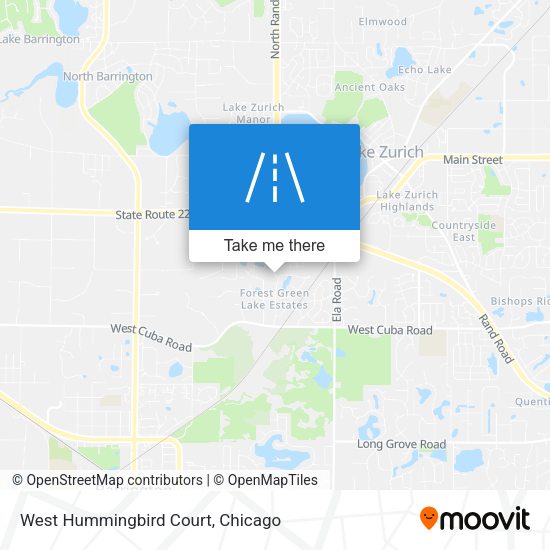 Mapa de West Hummingbird Court