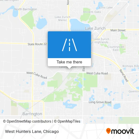 West Hunters Lane map