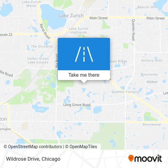 Wildrose Drive map