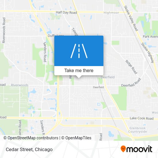 Mapa de Cedar Street