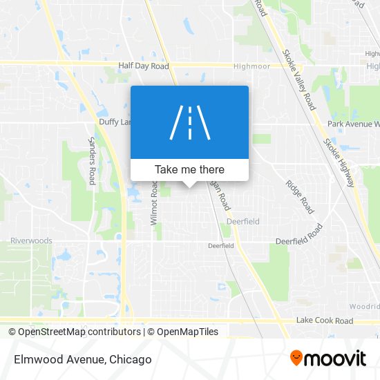 Mapa de Elmwood Avenue