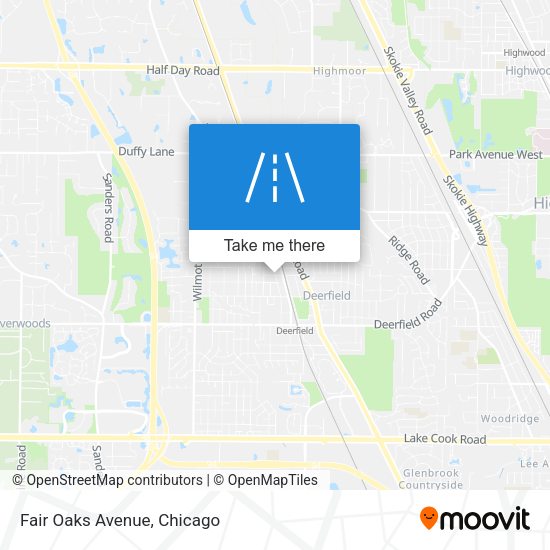 Mapa de Fair Oaks Avenue
