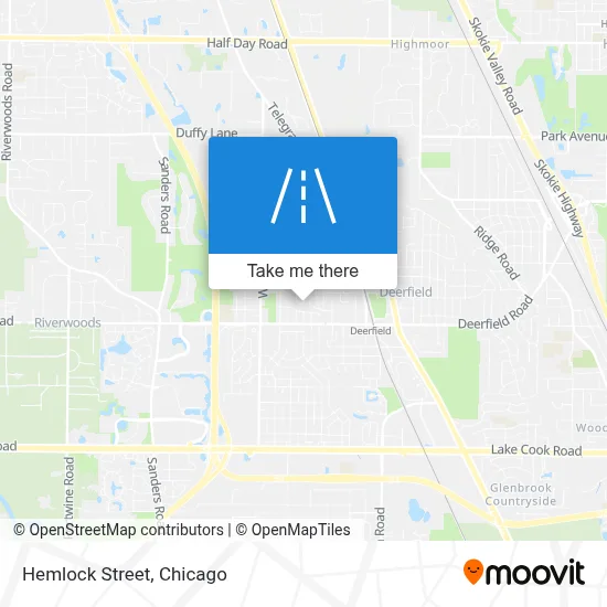 Hemlock Street map