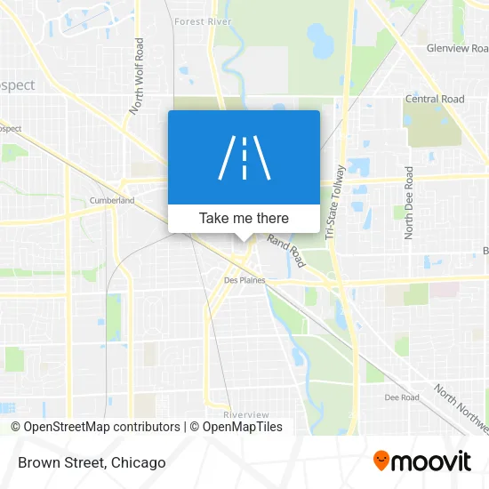Brown Street map