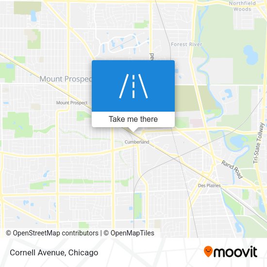 Mapa de Cornell Avenue