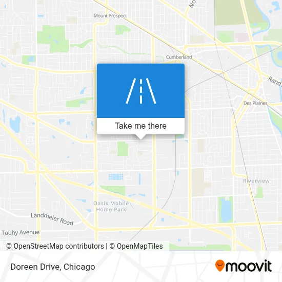 Doreen Drive map