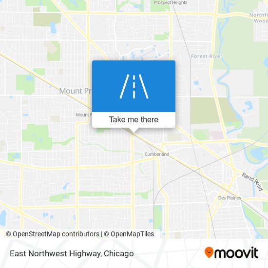 East Northwest Highway map