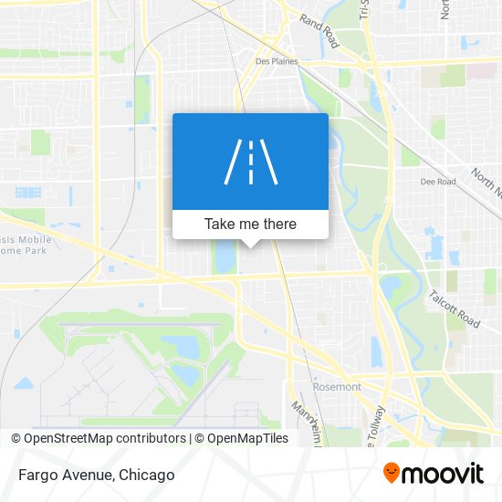 Mapa de Fargo Avenue