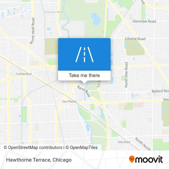 Hawthorne Terrace map