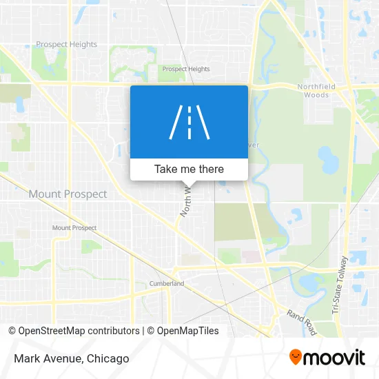 Mark Avenue map