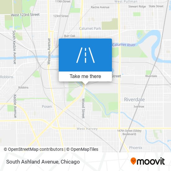 Mapa de South Ashland Avenue