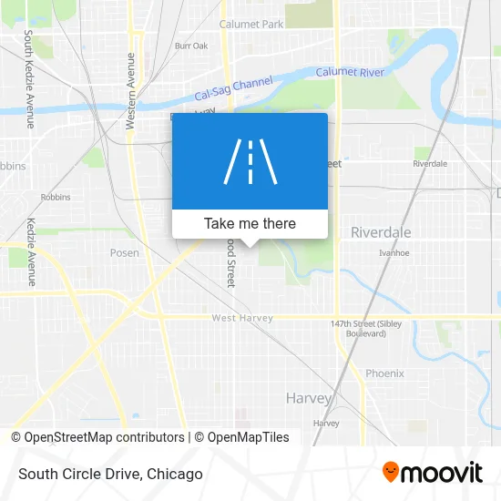 South Circle Drive map