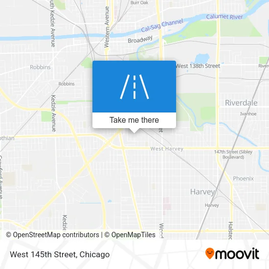 West 145th Street map