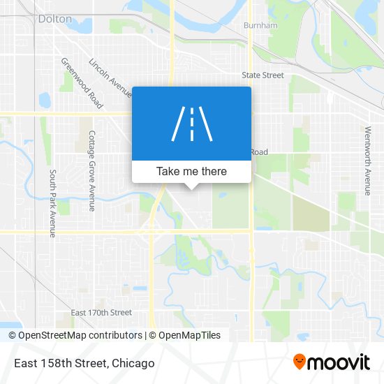 East 158th Street map