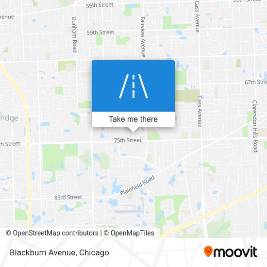 Mapa de Blackburn Avenue