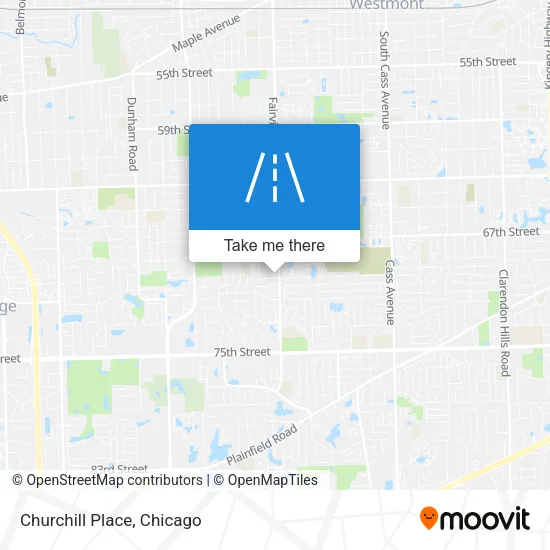 Mapa de Churchill Place