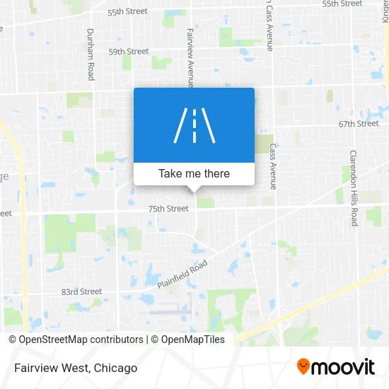 Mapa de Fairview West