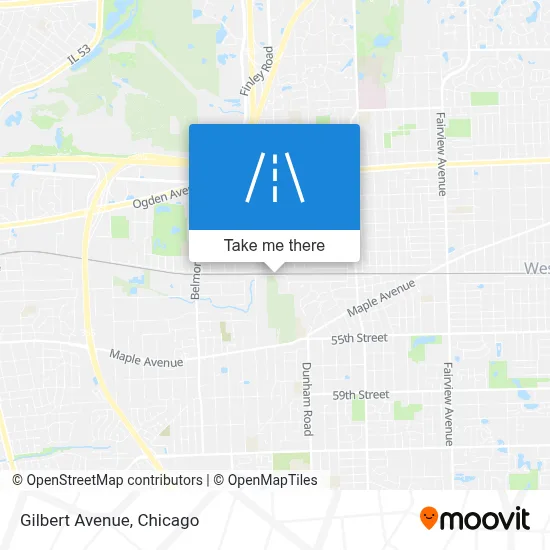 Gilbert Avenue map
