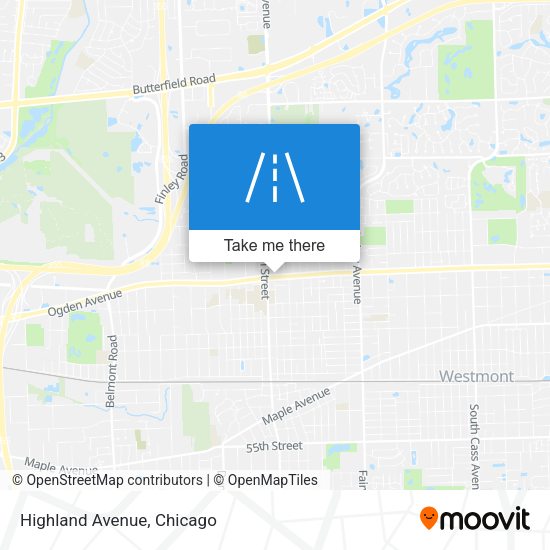 Mapa de Highland Avenue