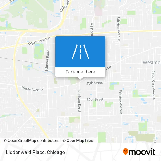 Liddenwald Place map