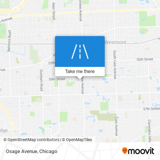 Osage Avenue map