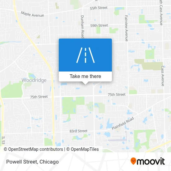 Powell Street map