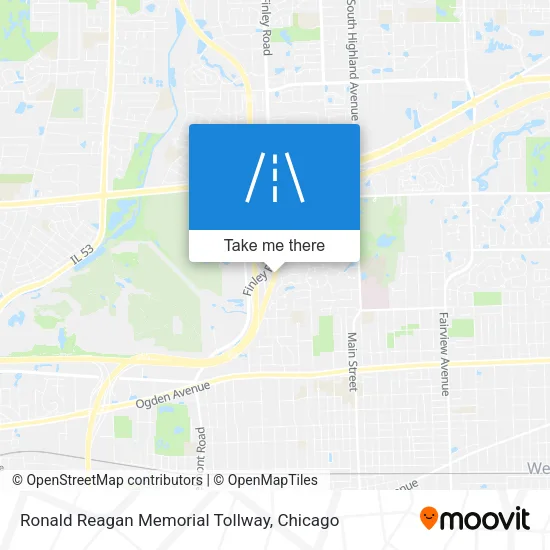 Ronald Reagan Memorial Tollway map