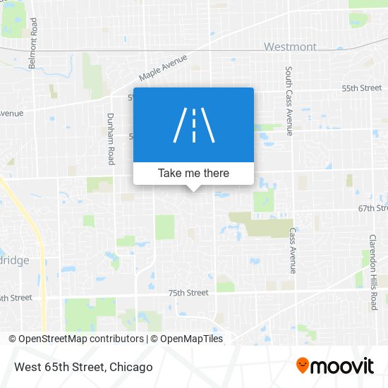 West 65th Street map