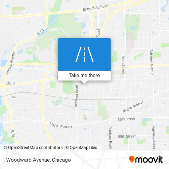 Woodward Avenue map