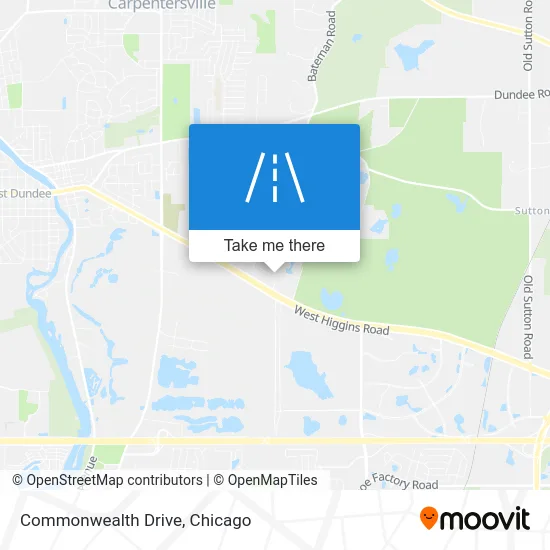 Commonwealth Drive map