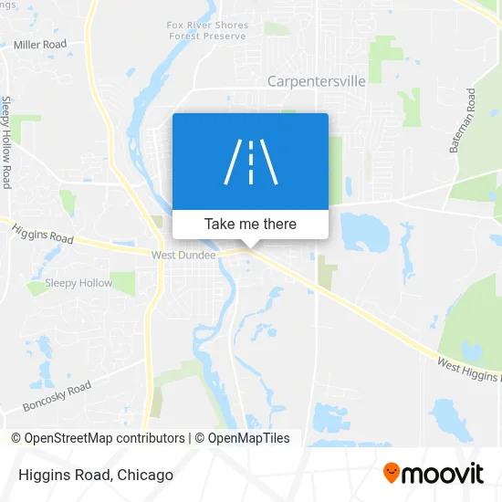 Higgins Road map