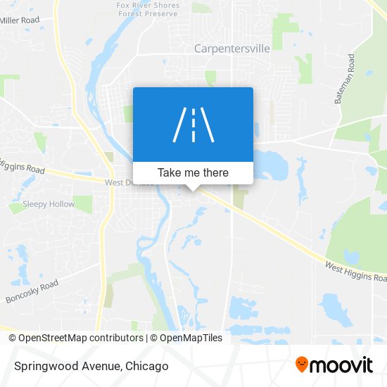 Mapa de Springwood Avenue