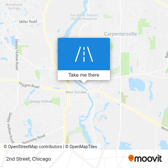 2nd Street map