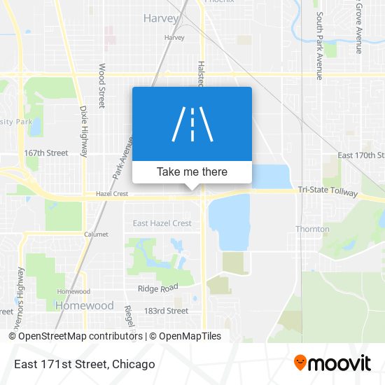 East 171st Street map