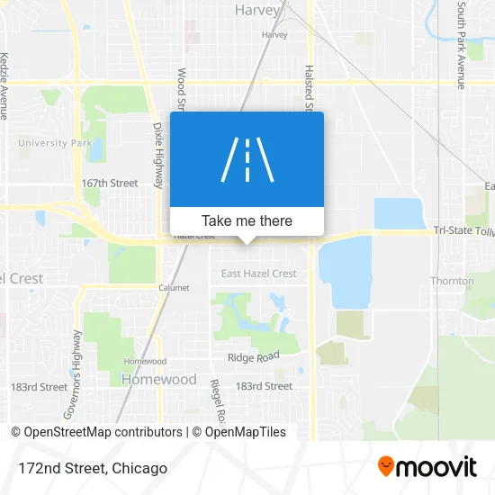 172nd Street map